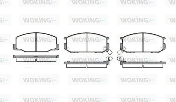 Woking P0523.02 - Brake Pad Set, disc brake autospares.lv