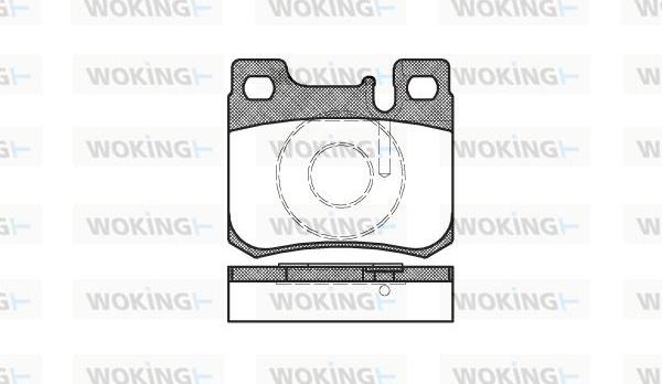 Woking P0573.20 - Brake Pad Set, disc brake autospares.lv