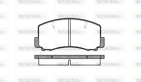 Woking P0653.00 - Brake Pad Set, disc brake autospares.lv
