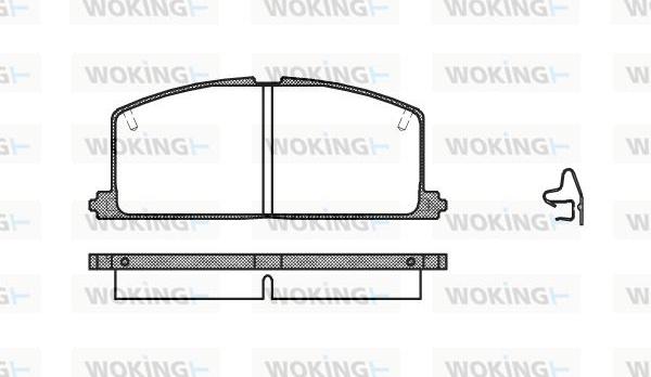 Woking P0673.04 - Brake Pad Set, disc brake autospares.lv