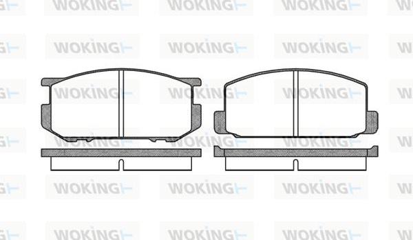 Woking P0093.00 - Brake Pad Set, disc brake autospares.lv