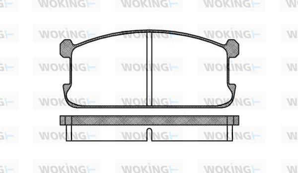 Woking P0063.00 - Brake Pad Set, disc brake autospares.lv