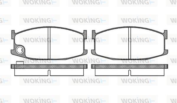 Woking P0083.10 - Brake Pad Set, disc brake autospares.lv