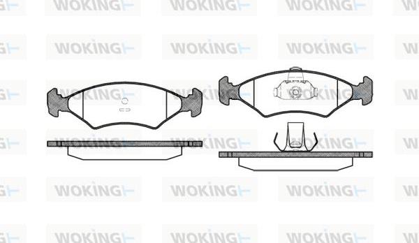 Woking P0193.10 - Brake Pad Set, disc brake autospares.lv