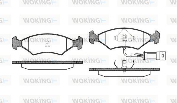 Woking P0193.32 - Brake Pad Set, disc brake autospares.lv