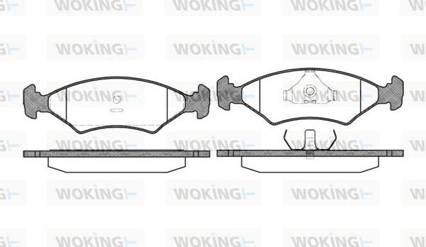 Woking P0193.20 - Brake Pad Set, disc brake autospares.lv