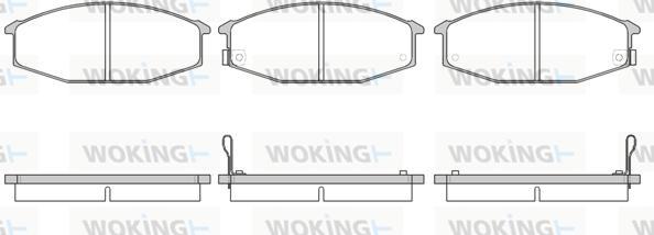 Woking P0153.02 - Brake Pad Set, disc brake autospares.lv