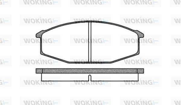 Woking P0153.20 - Brake Pad Set, disc brake autospares.lv