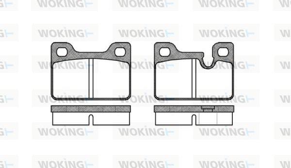 Woking P0133.00 - Brake Pad Set, disc brake autospares.lv