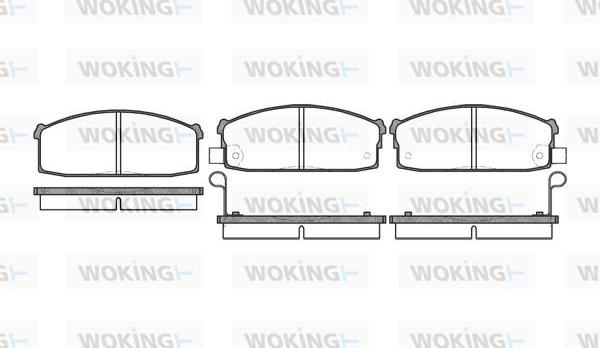 Woking P0173.02 - Brake Pad Set, disc brake autospares.lv