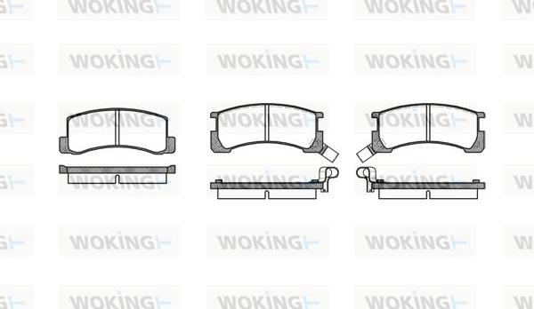 Woking P0853.02 - Brake Pad Set, disc brake autospares.lv