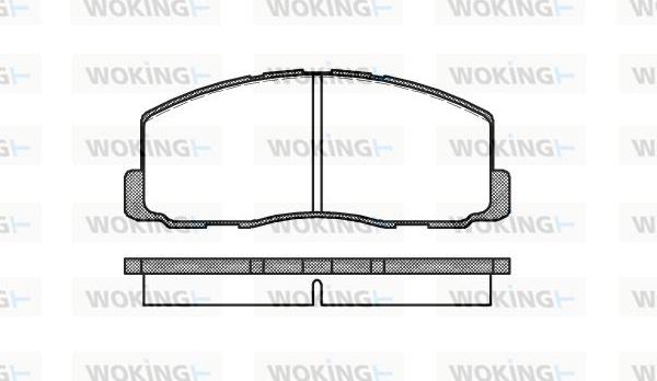 Woking P0883.00 - Brake Pad Set, disc brake autospares.lv