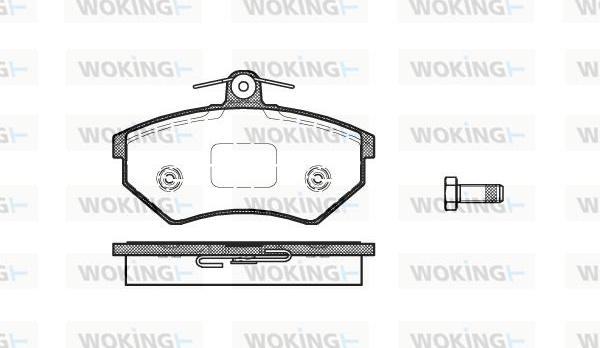 Woking P0343.40 - Brake Pad Set, disc brake autospares.lv