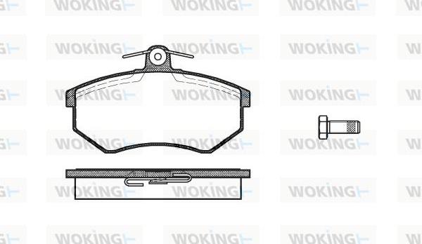 Woking P0343.00 - Brake Pad Set, disc brake autospares.lv