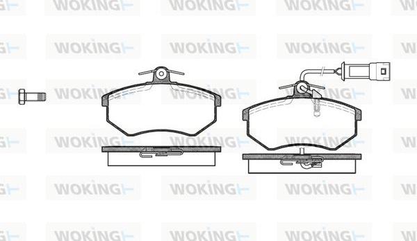 Woking P0343.02 - Brake Pad Set, disc brake autospares.lv