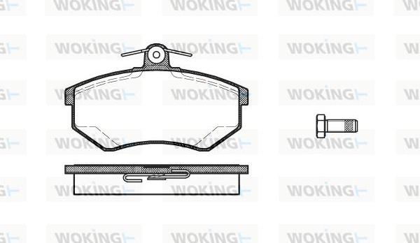 Woking P0343.20 - Brake Pad Set, disc brake autospares.lv