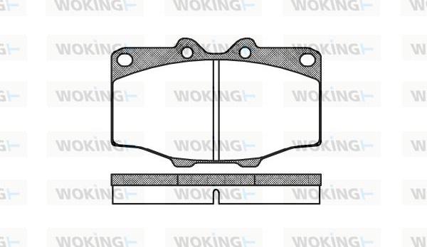 Woking P0323.00 - Brake Pad Set, disc brake autospares.lv