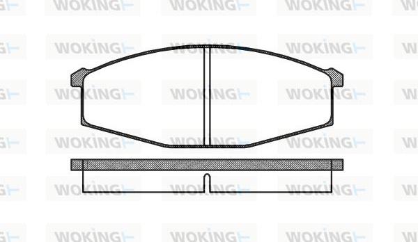 Woking P0293.00 - Brake Pad Set, disc brake autospares.lv