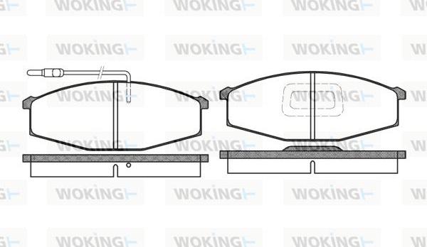 Woking P0293.02 - Brake Pad Set, disc brake autospares.lv