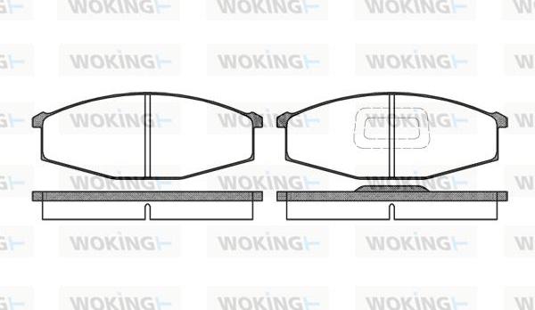 Woking P0293.10 - Brake Pad Set, disc brake autospares.lv