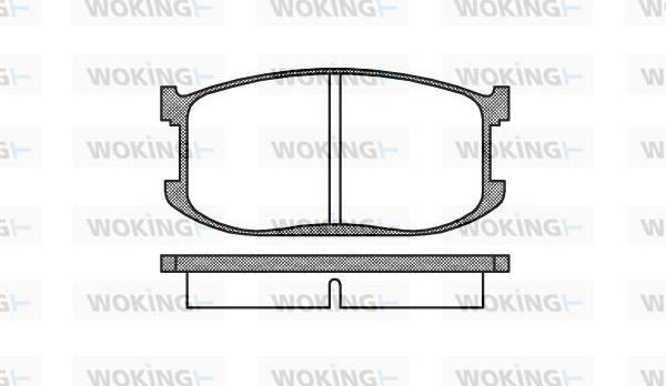 Woking P0263.00 - Brake Pad Set, disc brake autospares.lv