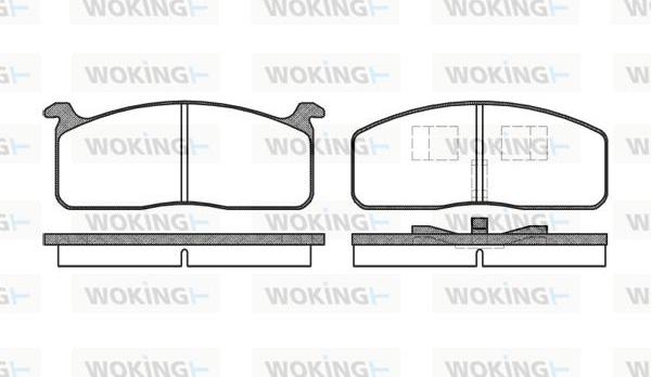 Woking P0203.00 - Brake Pad Set, disc brake autospares.lv