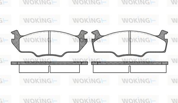 Woking P0213.10 - Brake Pad Set, disc brake autospares.lv