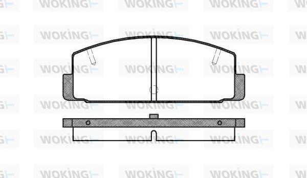 Woking P0793.10 - Brake Pad Set, disc brake autospares.lv