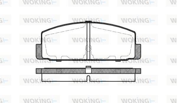 Woking P0793.30 - Brake Pad Set, disc brake autospares.lv