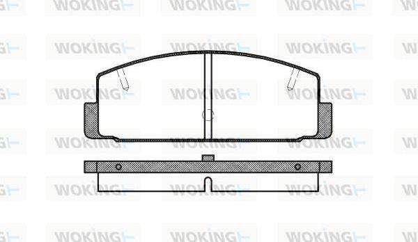 Woking P0793.20 - Brake Pad Set, disc brake autospares.lv