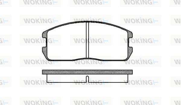 Woking P0753.00 - Brake Pad Set, disc brake autospares.lv