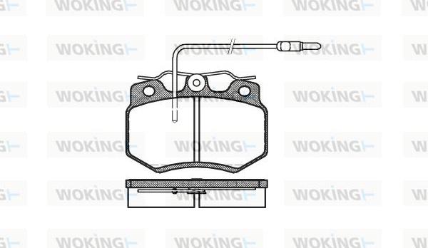 Woking P0703.04 - Brake Pad Set, disc brake autospares.lv
