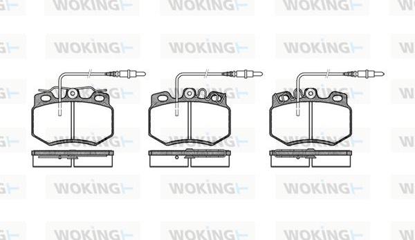 Woking P0703.34 - Brake Pad Set, disc brake autospares.lv