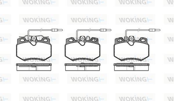 Woking P0703.24 - Brake Pad Set, disc brake autospares.lv
