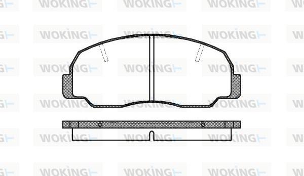 Woking P0783.10 - Brake Pad Set, disc brake autospares.lv