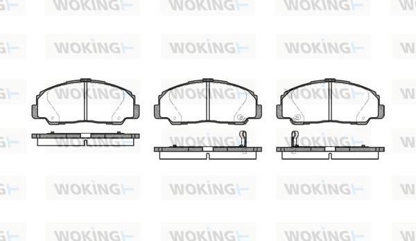 Woking P0783.32 - Brake Pad Set, disc brake autospares.lv