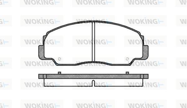 Woking P0783.20 - Brake Pad Set, disc brake autospares.lv