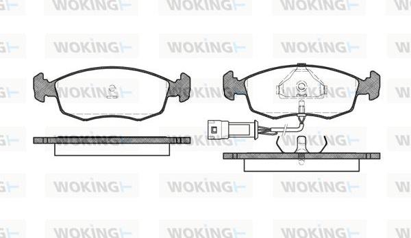 Woking P0723.02 - Brake Pad Set, disc brake autospares.lv