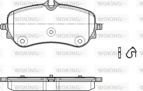 Woking P19483.00 - Brake Pad Set, disc brake autospares.lv