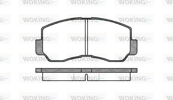 Woking P1943.40 - Brake Pad Set, disc brake autospares.lv