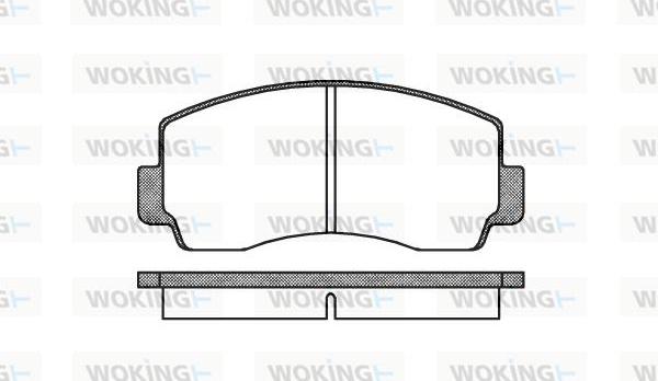 Woking P1943.00 - Brake Pad Set, disc brake autospares.lv