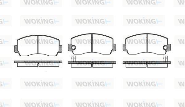 Woking P1943.10 - Brake Pad Set, disc brake autospares.lv