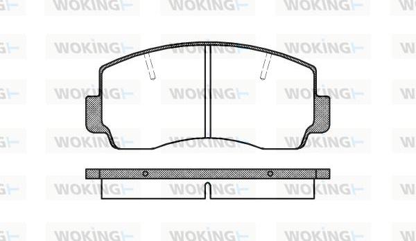 Woking P1943.20 - Brake Pad Set, disc brake autospares.lv