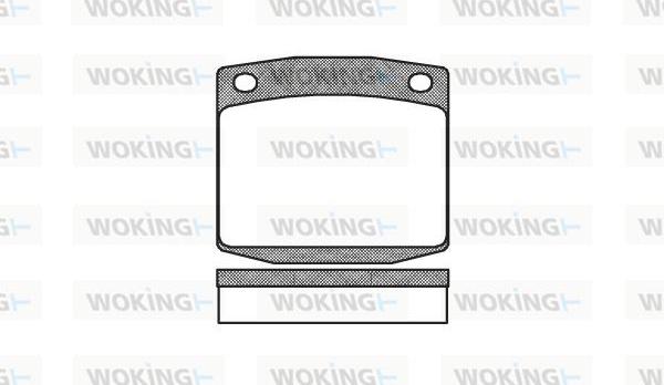 Woking P1953.00 - Brake Pad Set, disc brake autospares.lv