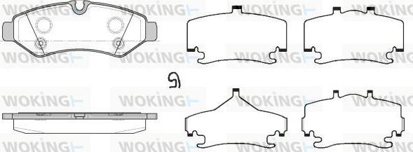 Woking P19673.00 - Brake Pad Set, disc brake autospares.lv