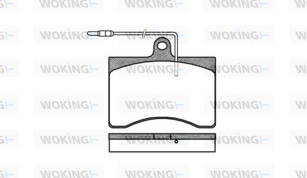 Woking P1903.04 - Brake Pad Set, disc brake autospares.lv