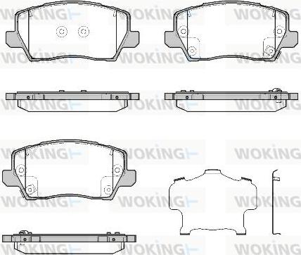 Woking P19033.02 - Brake Pad Set, disc brake autospares.lv