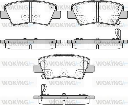 Woking P19073.02 - Brake Pad Set, disc brake autospares.lv