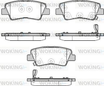 Woking P19073.12 - Brake Pad Set, disc brake autospares.lv