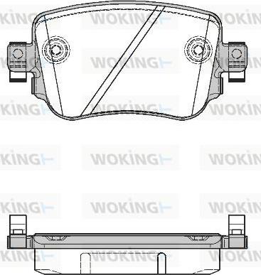 Woking P14493.08 - Brake Pad Set, disc brake autospares.lv